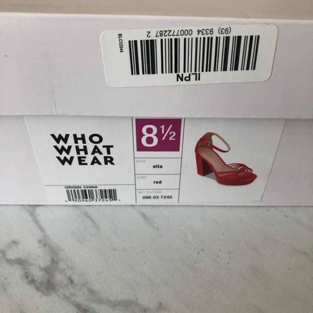 Who What Wear Platforms Red Ella High Heel Shoes